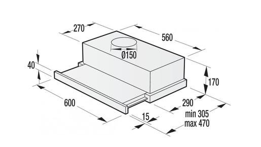 Gorenje aspirator TH 60E3W