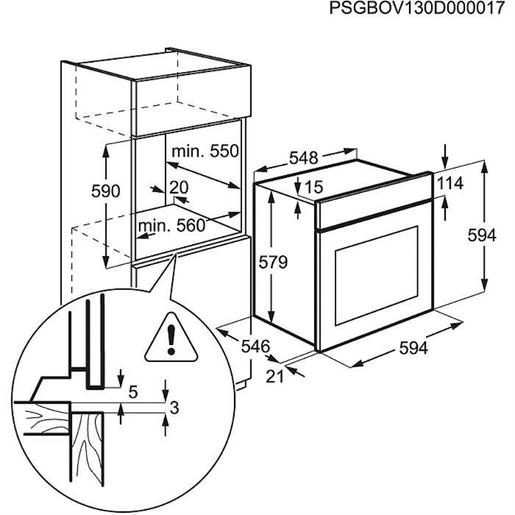 Electrolux pećnica EOB3311AOX