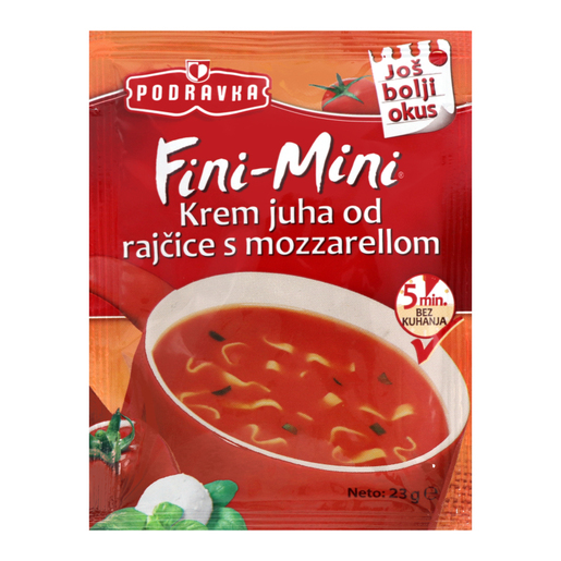 Podravka Fini mini juha od rajcice i mozzarele 23g