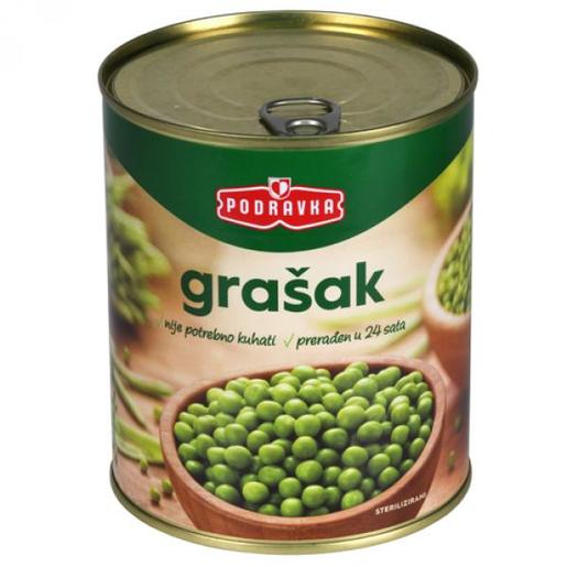 Podravka Grašak limenka 850 g