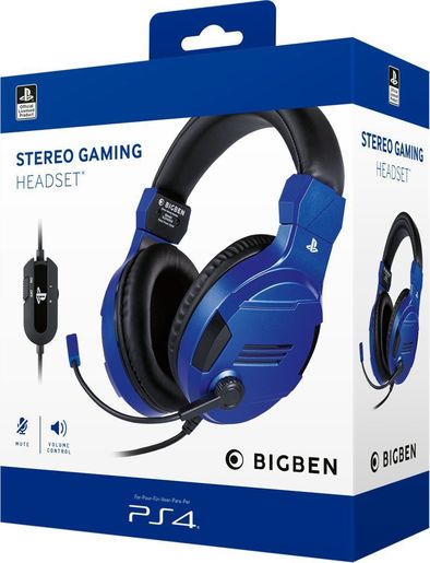 Bigben PS4 Stereo Gaming slusalice v3 Blue