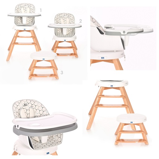 Lorelli hranilica Napolli grey candy ROTO