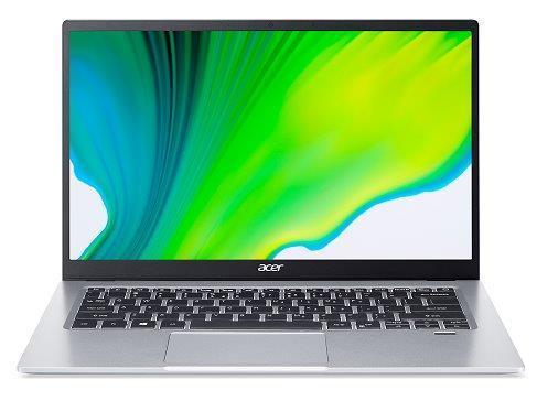 Laptop Acer Swift 1 Silver NX.HYSEX.00G, 14 FHD IPS, Intel Pentium Silver N5030, 8GB RAM, 256GB PCIe NVMe SSD, Intel UHD Graphics 605