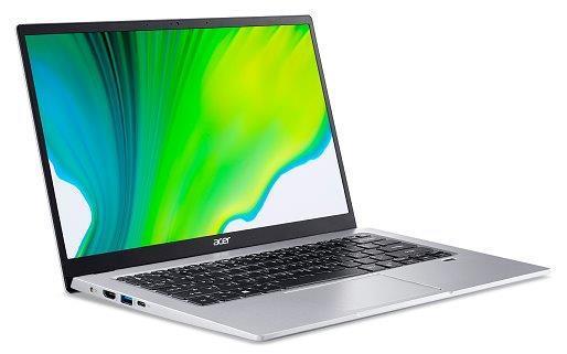 Laptop Acer Swift 1 Silver NX.HYSEX.00G, 14 FHD IPS, Intel Pentium Silver N5030, 8GB RAM, 256GB PCIe NVMe SSD, Intel UHD Graphics 605