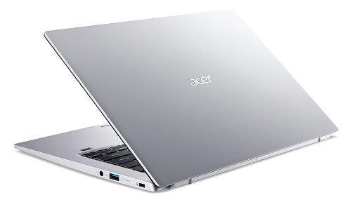 Laptop Acer Swift 1 Silver NX.HYSEX.00G, 14 FHD IPS, Intel Pentium Silver N5030, 8GB RAM, 256GB PCIe NVMe SSD, Intel UHD Graphics 605