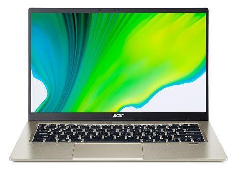 Laptop Acer Swift 1 Gold NX.HYNEX.008, 14 FHD IPS, Intel Pentium Silver N5030, 8GB RAM, 256GB PCIe NVMe SSD, Intel UHD Graphics 605