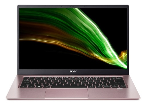 Laptop Acer Swift 1 Pink NX.A9NEX.004, 14 FHD IPS, Intel Pentium Silver N5030, 8GB RAM, 256GB PCIe NVMe SSD, Intel UHD Graphics 605
