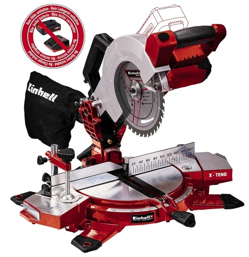 Einhell PXC akumulatorska preklopna pila TE-MS 18/210 Li - SOLO i Baterija od 2,5 Ah