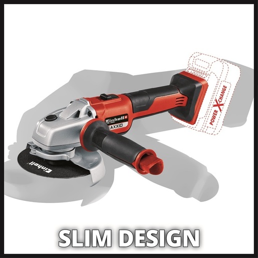 Einhell PXC akumulatorska kutna brusilica BRUSHLESS AXXIO - SOLO i Baterija od 2,5 Ah