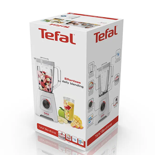 TEFAL blender BL420131; 600 W; 4 oštrice; Funkcija drobljenja leda; 2 brzine + pulsna