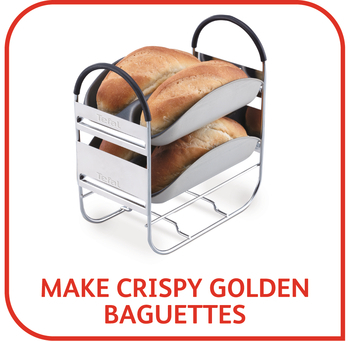 TEFAL pekač hljeba PF610138; 16 programa; modle za baguette; veličine: 750g / 1000g /1500g; LCD display, odgoda do 15h