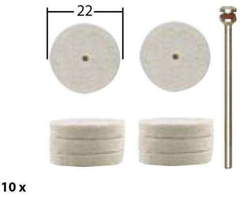 PROXXON diskovi za fino poliranje  zlata, nehrđajućeg  čelika i porculana NO 28798