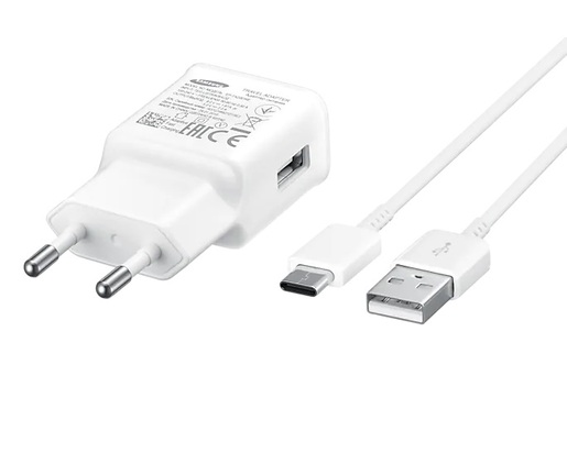 Samsung USB type C Punjač, Brzo punjenje 15W, EP-TA20EWECGWW, Bijeli (kabal uključen)