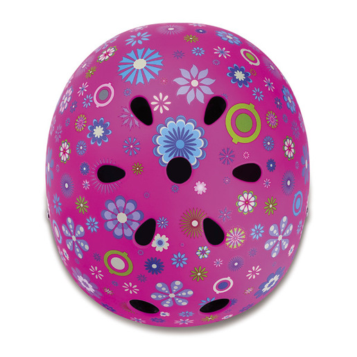 Globber šljem - roza cvjetići