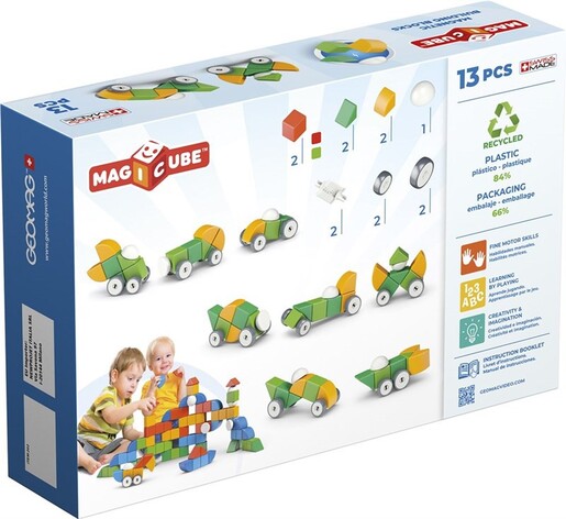 Geomag magnetne kocke za pravljenje vozila 13