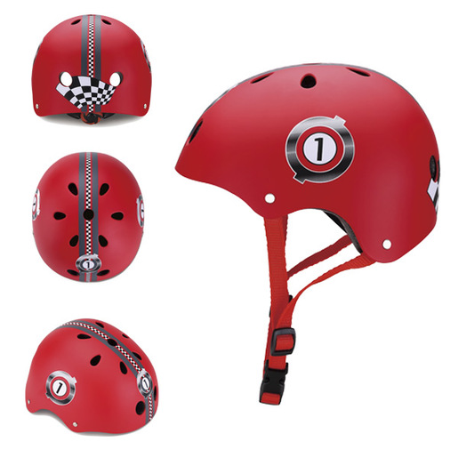 Globber šljem - trkaća crvena