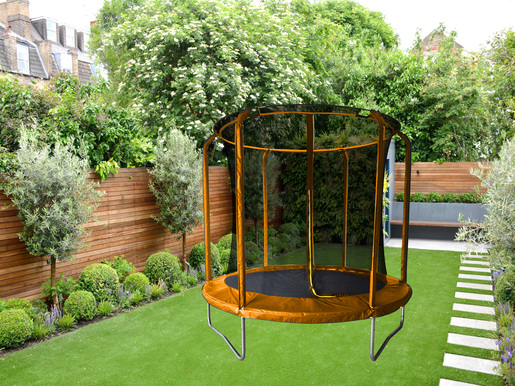 LEGONI trampolin AERO sa zaštitnom mrežom i ljestvama, 366cm- narančasti