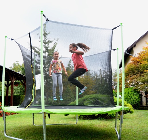 LEGONI Trampolin FUN sa zaštitnom mrežom 366cm, zeleni