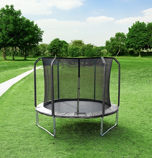 LEGONI trampolin AERO sa zaštitnom mrežom 366 cm, crni