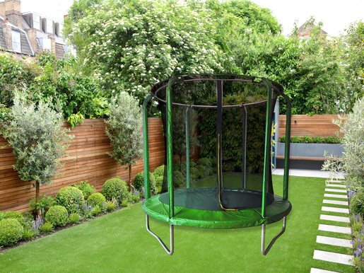 LEGONI trampolin AERO sa zaštitnom mrežom 425 cm, zeleni