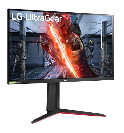 LG monitor 27GN850-B, Gaming, QHD 2560x1440, 27 IPS Nano, 350 cd/m2, AMD FreeSync, NVIDIA G-Sync Compatible, HDMI, DP, 144Hz, 1ms