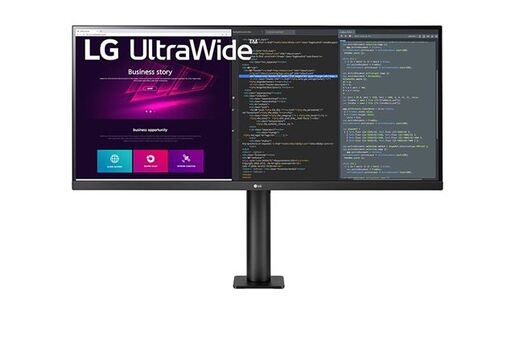 LG monitor 34WN780-B, QHD 3440x1440, 34 IPS, 300 cd/m2, AMD FreeSync, HDMI, DP, 75Hz. 5ms