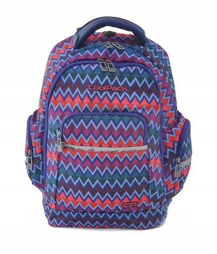 CoolPack ruksak 3 zipa Brick 17" sivo/crni 82379