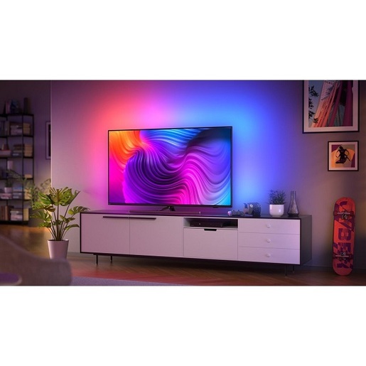 PHILIPS LED televizor 58PUS8556/12, 4K Ultra HD, Android, Smart TV, Ambilight, QWERTY keyboard, Sivi **MODEL 2021**