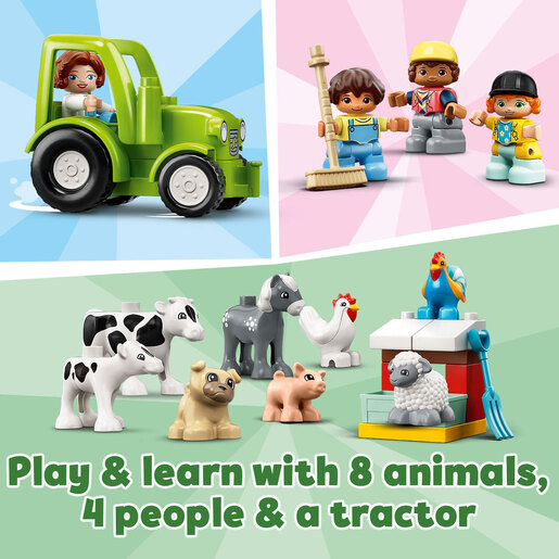 LEGO DUPLO Staja, traktor i briga o životinjama na farmi 10952