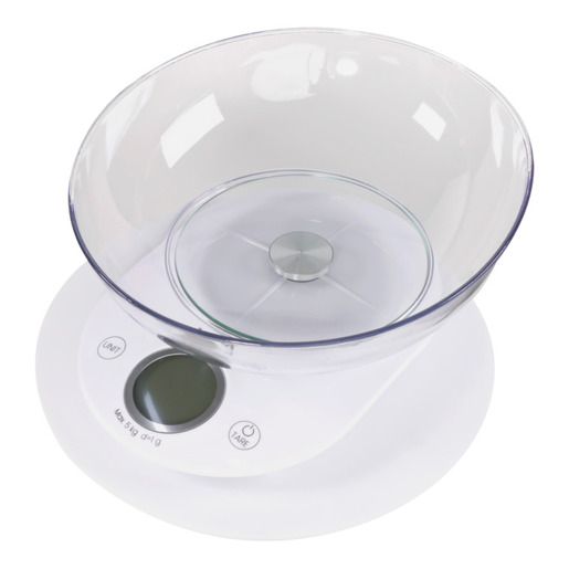 VIVAX kuhinjska vaga KS-505BW od 1 g do 5.000 g; BIJELA