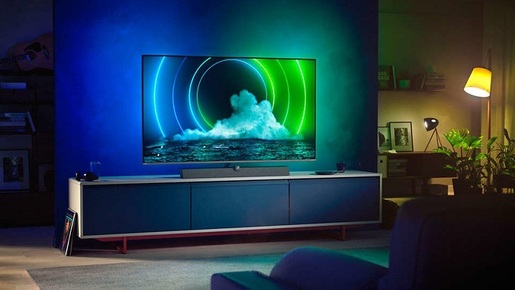 PHILIPS MiniLED televizor 65PML9636/12, 4K Ultra HD, Android, Smart TV, Ambilight sa 4 strane, Quad Core, Srebreni (IZLOŽBENI MODEL)