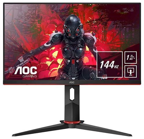 AOC monitor 24G2U/BK, Gaming, FULL HD 1920x1080, 23,8 IPS, 250 cd/m2, AMD Freesync Premium, HDMI, DP, 144Hz, 1ms