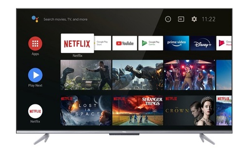 TCL LED televizor 43P725, 4K Ultra HD, Smart TV, Android, HDR10, Qual Core, Sivi