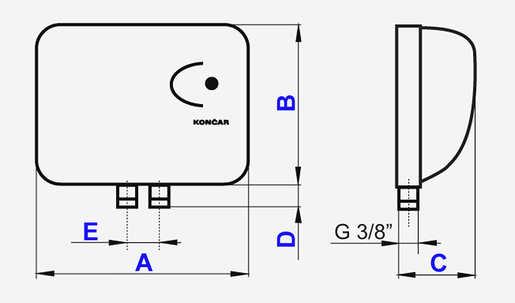 Končar bojler ETA 1733 - 5000 W