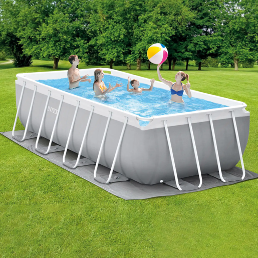 Intex pravougaoni bazen Prism Frame 488 x 244 x 107 cm set sa pumpom i opremom – 26792