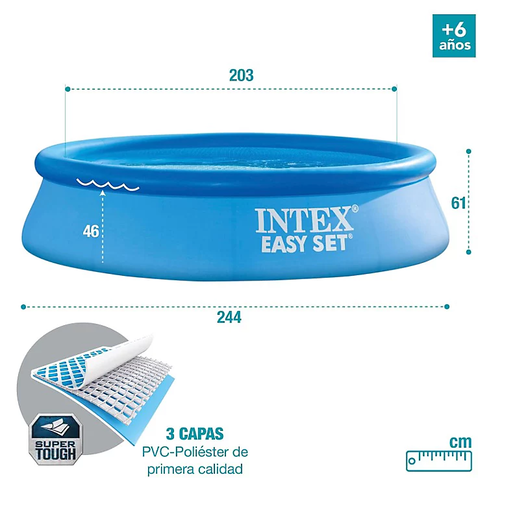 Intex okrugli bazen Easy Set 244 x 61 cm set sa pumpom – 28108NP