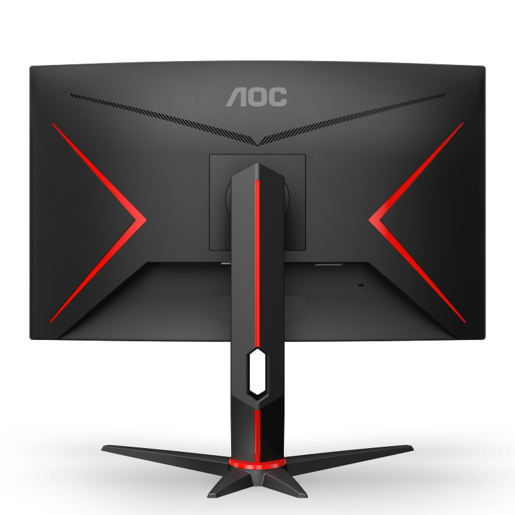 AOC monitor C24G2U/BK Gaming Curved, FULL HD 1920x1080, 23,6 VA, 250 cd/m2, AMD FreeSync Premium, VGA, HDMI, DP, USBhub, Zvučnici, 165Hz, 1ms