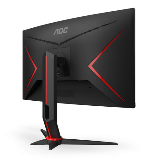 AOC monitor C24G2U/BK Gaming Curved, FULL HD 1920x1080, 23,6 VA, 250 cd/m2, AMD FreeSync Premium, VGA, HDMI, DP, USBhub, Zvučnici, 165Hz, 1ms