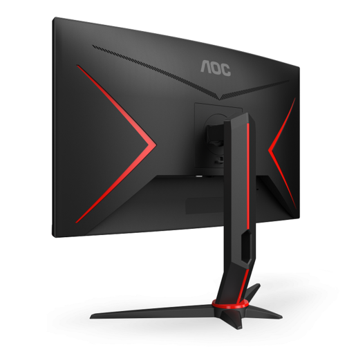 AOC monitor C24G2U/BK Gaming Curved, FULL HD 1920x1080, 23,6 VA, 250 cd/m2, AMD FreeSync Premium, VGA, HDMI, DP, USBhub, Zvučnici, 165Hz, 1ms
