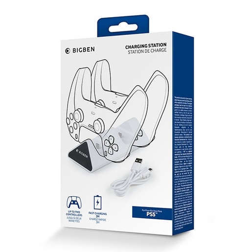 Bigben charging station za 2 x PS5 Dualsense kontrolere USB A - USB c kabel