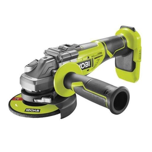 Ryobi akumulatorska kutna brusilica R18AG7-0 - 18V ONE+, 125mm, BL motor, bočna ručka - SAMO ALAT