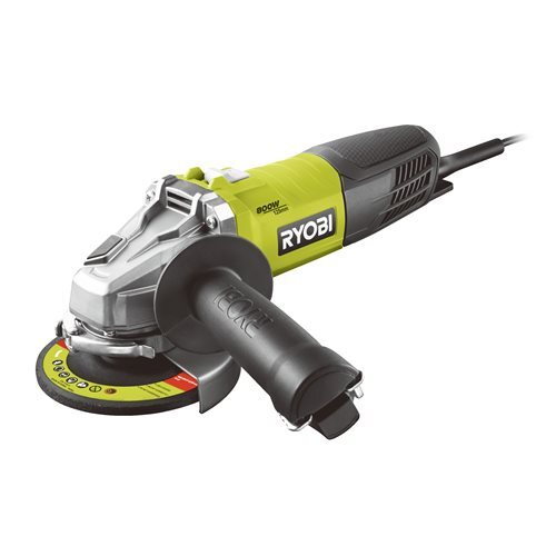 Ryobi kutna brusilica RAG800-125G - 800W, 125mm, 12000/min, masa 2,6kg, dodatna ručka