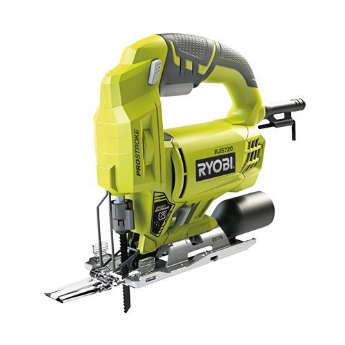 Ryobi ubodna pila RJS720-G - 500W, broj uboda 0-5000/min, rez u drvu 72mm, u čeliku 6mm, masa 2,75kg