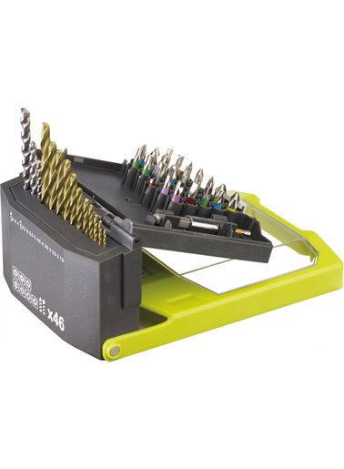 RYOBI 46-DIJELNI SET BURGIJA I BITOVA RAK46MIXC