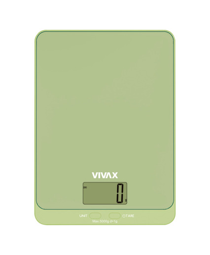 VIVAX kuhinjska vaga KS-502G od 1 g do 5.000 g; ZELENA