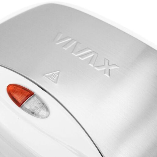 VIVAX toster TS-7501WHS 750 W; ploča za pečenje 21 x 12 cm; termostat