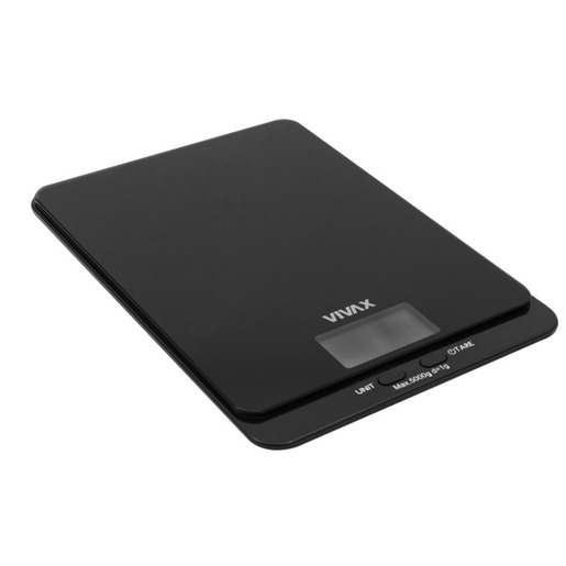 VIVAX kuhinjska vaga KS-502B od 1 g do 5.000 g; CRNA