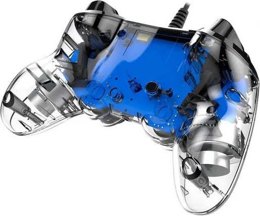 Bigben PS4 Nacon Compact Light Wired Controller prozirno-plavi