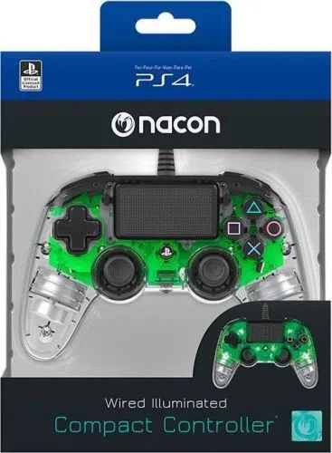 Bigben PS4 Nacon Compact Light Wired Controller prozirno-zeleni