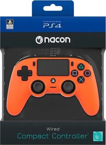 Bigben Wired Nacon Controller PS4 3m kabel (PC compatible) narancasti